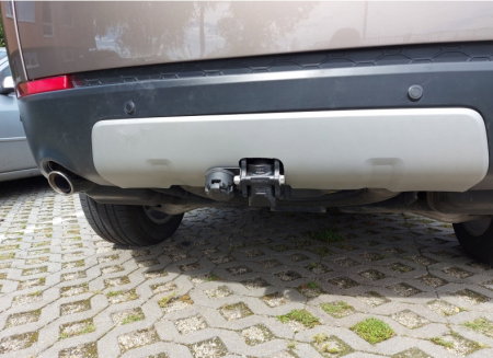 Land Rover Discovery Sport dupa 2016 carlig de remorcare cu roata de rezerva demontabil automat vertical marca Westfalia [1]