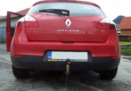 Renault Megane 3 htb 2009 - 2016 carlig de remorcare demontabil automat cu maneta marca Autohak [6]