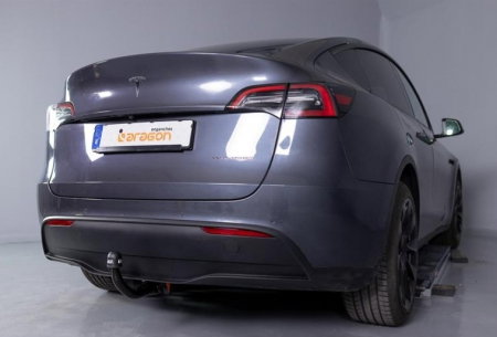 Carlig remorcare Tesla Model Y 5 usi 08/2021 - prezent demontabil automat vertical [1]