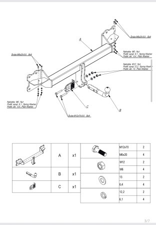 Cârlig de remorcare Hakpol W/051 pentru Porsche Cayenne (2017+) [2]