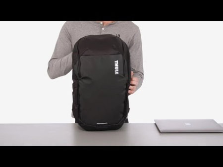 Rucsac urban cu compartiment laptop, Thule, Chasm, 26L, Black [5]
