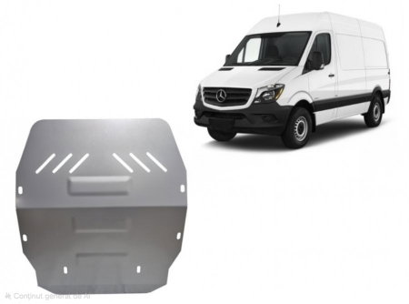 Scut motor si cutie viteze aluminiu 3mm Karmaster compatibil Mercedes Sprinter 2x4 2006-2018 usor [1]