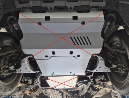 Scut protecție motor și grup față aluminiu 4mm Toyota Land Cruiser J250. [4]