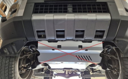 Scut protecție motor și grup față aluminiu 4mm Toyota Land Cruiser J250. [6]
