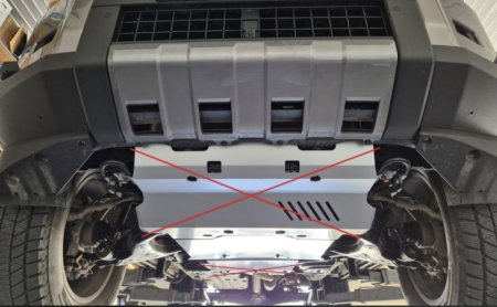 Scut protecție motor și grup față aluminiu 4mm Toyota Land Cruiser J250. [5]