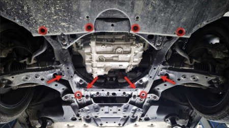 Scut aluminiu motor si radiator Subaru Soltera [3]
