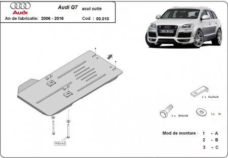 Scuturi metalice - Scut metalic cutie de viteze Audi Q7 dupa 2006