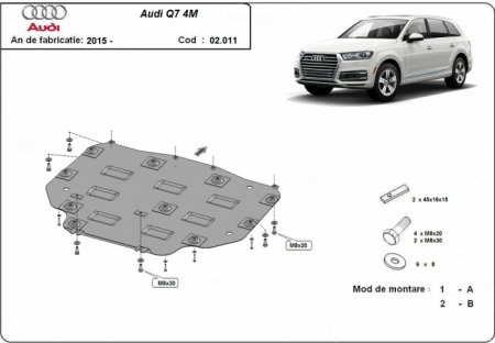 Scuturi metalice - Scut metalic cutie de viteze Audi Q7 dupa 2015