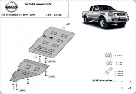 Scut motor Nissan Navara - Scut-Metal-Cutie-Viteze-Nissan-Navara-D22-1997-2004-Karmaster-00116
