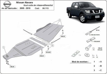Scut motor Nissan Navara - Scut-Metal-Cutie-Viteze-Reductor-Nissan-Navara-D40-2005-2015-Karmaster-00113