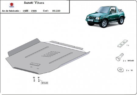 Scut Metalic Cutie de Viteze Suzuki Vitara (1988 - 1999) Protecție Oțel 3mm