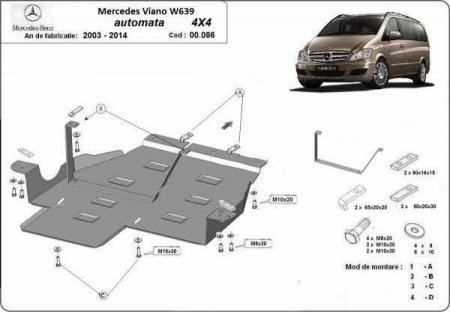 Scut motor Mercedes Viano - Scut-Cutie-Viteze-Reductor-Otel-2_5mm-Mercedes-Viano-W639-4x4-Automat-Karmaster