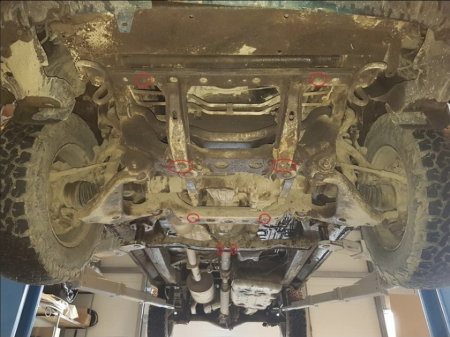 Scut Metalic Protecție Cutie Viteze și Filtru Particule Toyota Hilux Revo 2016-2026 - Oțel 2.5mm Karmaster [3]