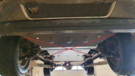 Scut metalic cutie de viteze oțel 2mm Jeep Commander 2005 - 2010 [7]