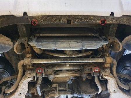 Scut metalic grosime 2,5mm pentru radiator Mitsubishi L200 2015-prezent [3]