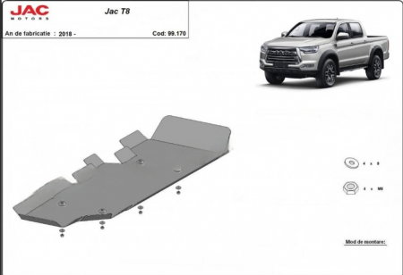 Scut metalic rezervor JAC T8 2018 - 2024
