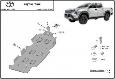 Scut Metalic Rezervor Toyota Hilux