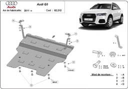 Scuturi metalice - Scut motor metalic Audi Q3 2011 - 2019