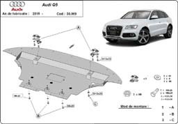 Scut motor Audi Q5 - Scut motor metalic Audi Q5 dupa 2008