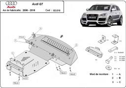 Scut motor Audi Q7 - Scut motor metalic Audi Q7 fabr. 2006 - 2015