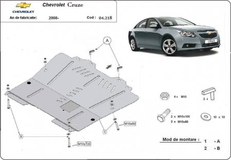 Scut motor Chevrolet - Scut motor metalic Chevrolet Cruze dupa 2008