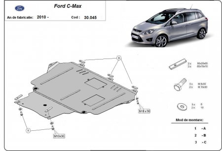 Scut motor metalic Ford C - Max dupa 2010
