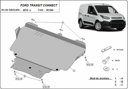 Scut motor Ford Transit Connect - Scut motor metalic Ford Transit Connect dupa 2013