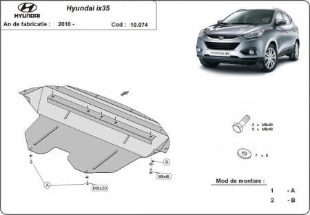 Scut motor Hyundai ix35 - Scut motor metalic Hyundai ix35 dupa 2010