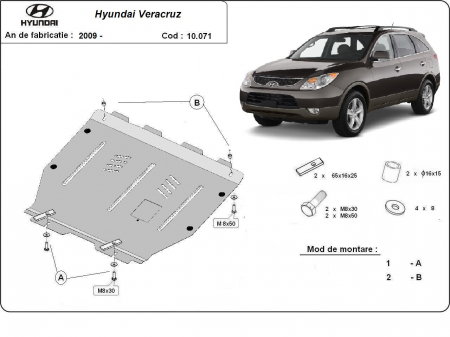 Scut motor Hyundai Veracruz - Scut motor metalic Hyundai Veracruz 2009 - 2015