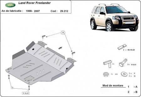 Scut motor Land-Rover - Scut motor metalic Land Rover Freelander 1999 - 2007