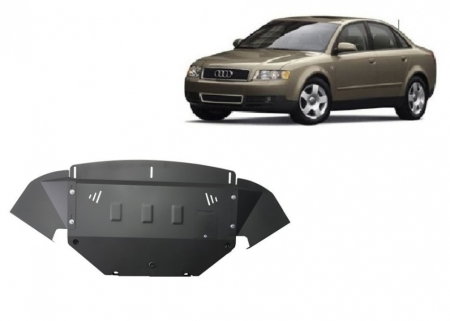 Scut metalic motor radiator și bară față oțel Audi A4 B5 V6 [1]