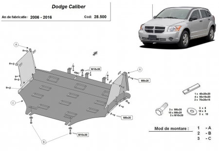 Scut motor Dodge Caliber - Scut motor metalic Dodge Caliber 2006-2016