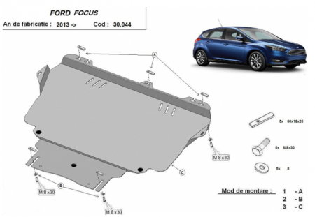 Scut motor Ford Focus - Scut motor metalic Ford Focus 3 dupa 2010