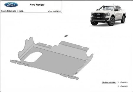 Scut motor metalic Ford Ranger 2023 - prezent [0]