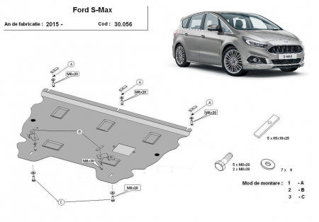 Scut motor Ford S-Max - Scut motor metalic Ford S-Max dupa 2015
