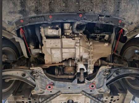 Scut motor metalic Ford Tourneo Courier 2022 - prezent [1]