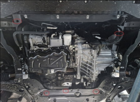 Scut motor metalic oțel 2mm Ford Tourneo Custom PHEV 2023-2026 [3]
