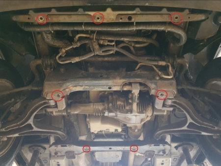 Scut metalic motor radiator oțel 2mm Jeep Commander 2005 - 2010 [3]