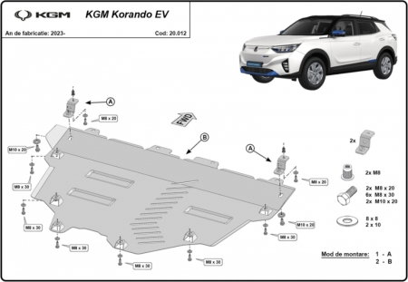 Scut motor KGM - Scut Motor Metalic KGM Korando EV