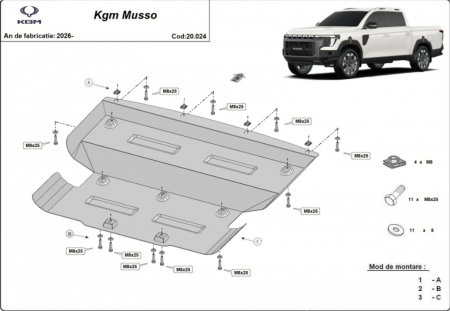 Scut motor KGM - Scut Motor Metalic KGM Musso