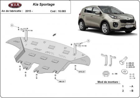 Scut motor Kia Sportage - Scut motor metalic Kia Sportage fabricata intre 2015 - 2019