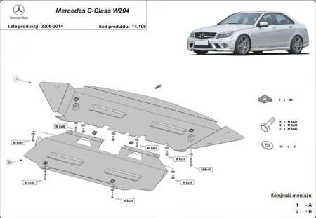 Scut motor Mercedes C-Class - Scut-Motor-Metalic-2mm-Mercedes-C-Class-W204-Karmaster-14.109