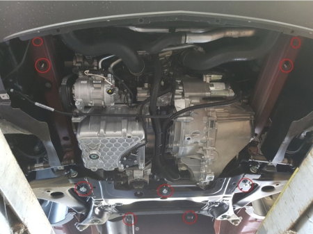 Scut motor cutie viteze radiator otel 2mm Mercedes Sprinter FWD 2018-2025 Karmaster 14.097 [2]