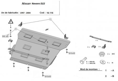 Scut motor Nissan Navara - Scut-Motor-Metal-Nissan-Navara-D22-1997-2004-Karmaster-16116