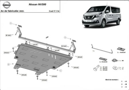 Scut-Motor-Metal-Nissan-NV300-Primastar-2022-2025-Karmaster-17114