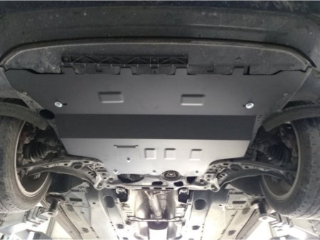 Scut Motor Metalic Oțel Skoda Karoq (2016-2025) Cutie Automată DSG - Protecție 2mm cu Fereastră Vizitare Ulei [3]