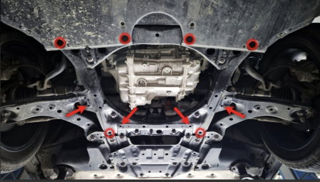 Scut metalic motor si radiator Subaru E-Outback [3]