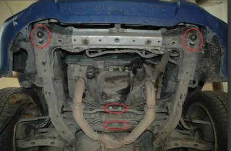 Scut motor metalic oțel 3mm Subaru Forester 2 2002 - 2008 protecție cutie de viteze Karmaster [2]