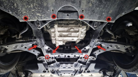 Scut metalic motor si radiator Subaru Soltera [3]