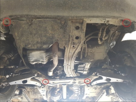 Scut metalic motor, cutie viteză, radiator și bară față Toyota RAV 4 (1994 - 2000) – Oțel 2mm [3]